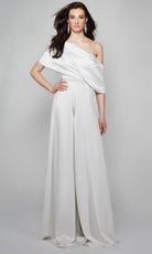 Alyce Paris 70019 - Draped Asymmetrical Evening Jumpsuit