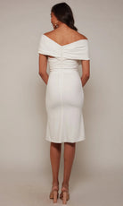 Alyce Paris 70023 - Draped Surplice Off Shoulder Dress