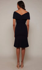 Alyce Paris 70023 - Draped Surplice Off Shoulder Dress