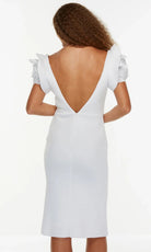 Alyce Paris 70024 - Floral Sleeve Sculpted Sheath Dress