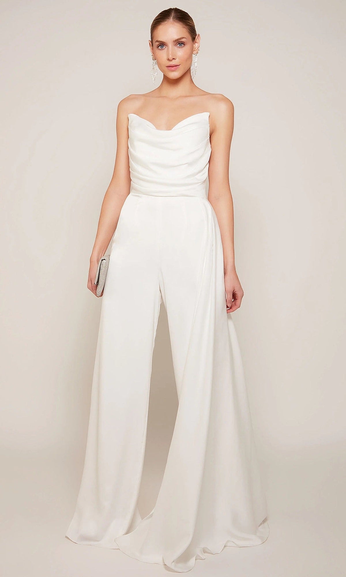 Alyce Paris 70050 - Strapless Satin Jumpsuit