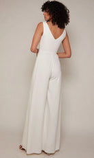 Alyce Paris 70052 - Sleeveless Satin Bridal Jumpsuit