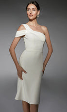 Alyce Paris 70054 - Cold Shoulder Knee-Length Cocktail Dress