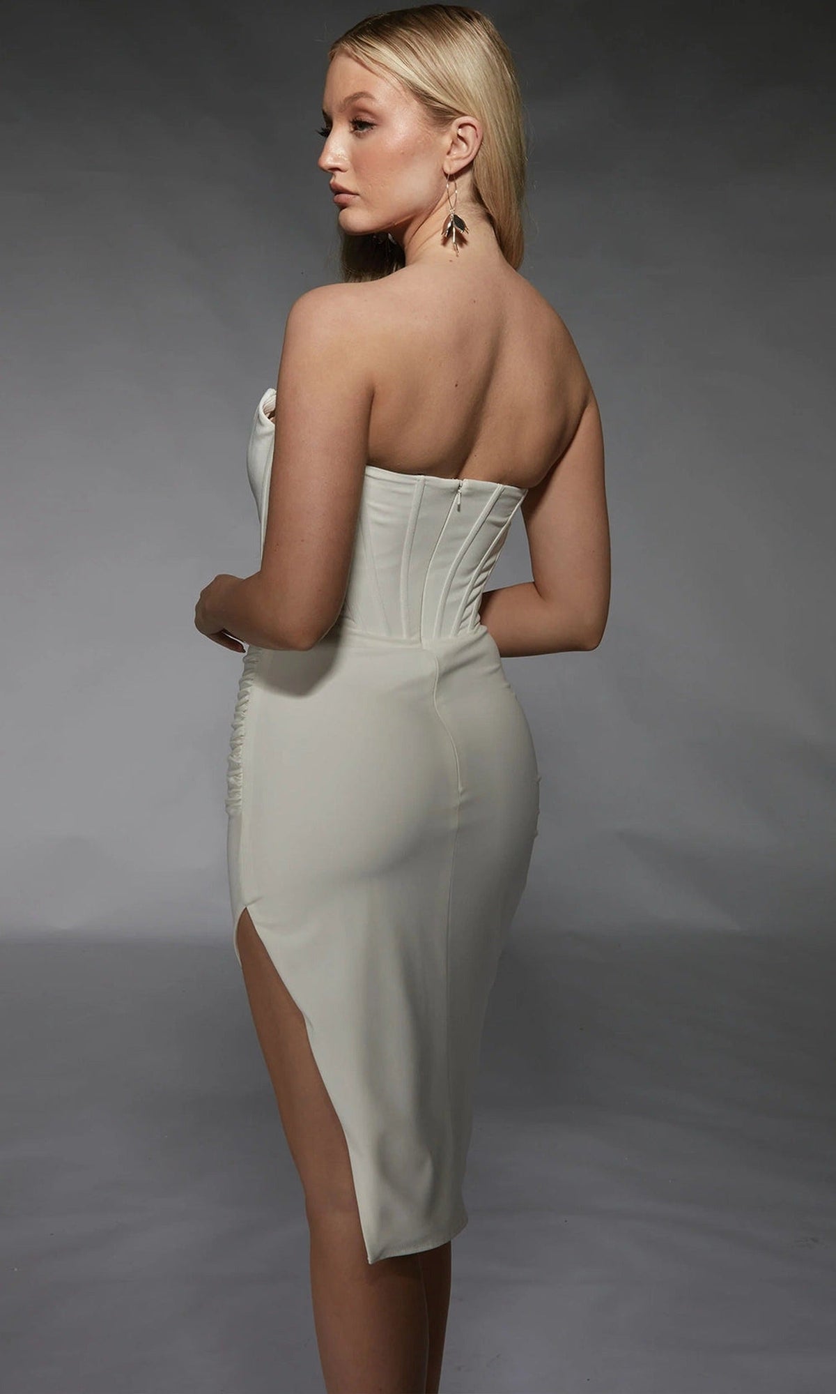 Alyce Paris 70058 - Strapless Sheath Dress with Side Slit