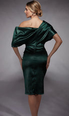 Alyce Paris 70060 - Asymmetric Textured Charmeuse Cocktail Dress