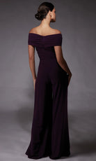 Alyce Paris 70067 - Elegant Off Shoulder Ruched Jumpsuit