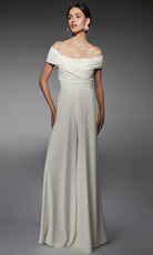 Alyce Paris 70067 - Elegant Off Shoulder Ruched Jumpsuit