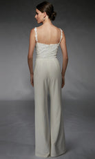 Alyce Paris 70073 - Embroidered Bodice Sweetheart Jumpsuit