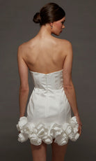 Alyce Paris 70087 - Strapless Rosette Hem Bridal Cocktail Dress