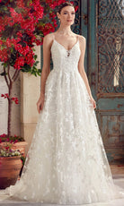 Alyce Paris 7012 - Floral Lace A-Line Long Gown