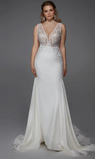 Alyce Paris 7016 - Illusion Lace Bodice Plunging V-Neck Gown