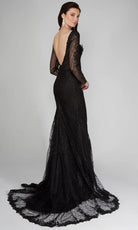 Alyce Paris 7030 - Long Sleeve Embroidered Tulle Dress