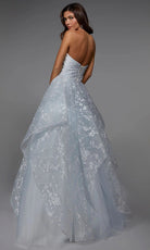 Alyce Paris 7041 - Strapless Lace-Up Back Tulle Ballgown