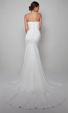 Alyce Paris 7057 - Strapless Ruched Sheath Bridal Gown