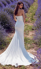 Alyce Paris 7057 - Strapless Ruched Sheath Bridal Gown