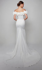 Alyce Paris 7061 - Floral Off Shoulder Trumpet Dress