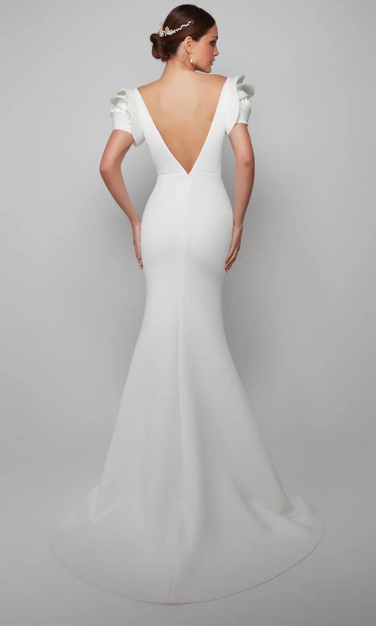 Alyce Paris 7066 - Rose Sleeve Mermaid Evening Gown