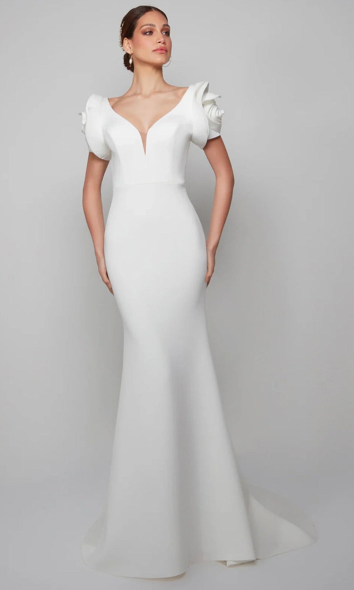 Alyce Paris 7066 - Rose Sleeve Mermaid Evening Gown