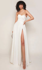 Alyce Paris 7088 - Strapless A-line Wedding Gown with Slit