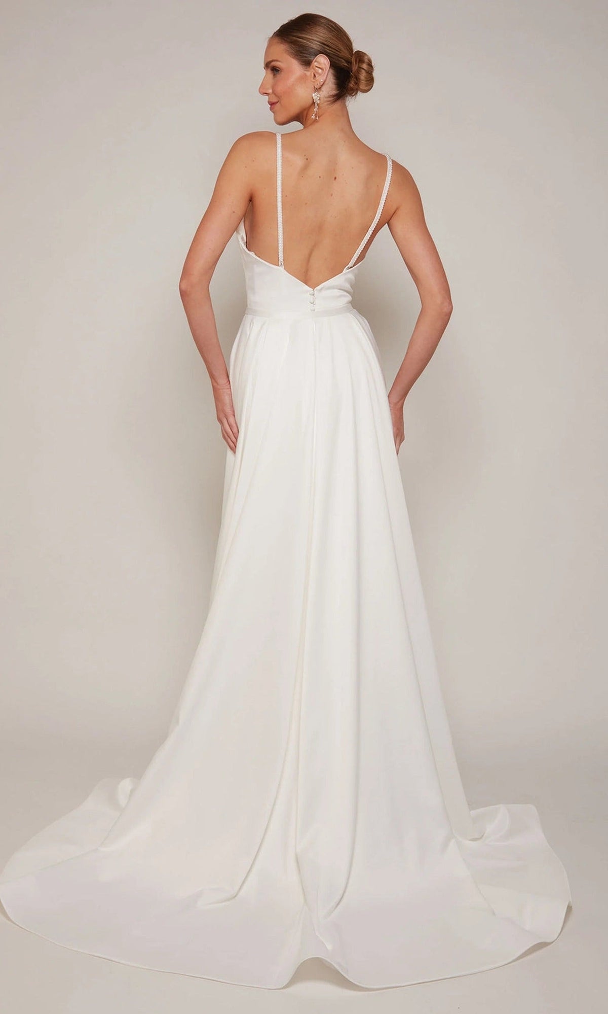 Alyce Paris 7090 - Beaded Strap Satin Dress with Overskirt