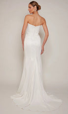 Alyce Paris 7093 - Strapless Wide V-Neck Wedding Dress