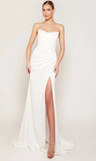 Alyce Paris 7093 - Strapless Wide V-Neck Wedding Dress