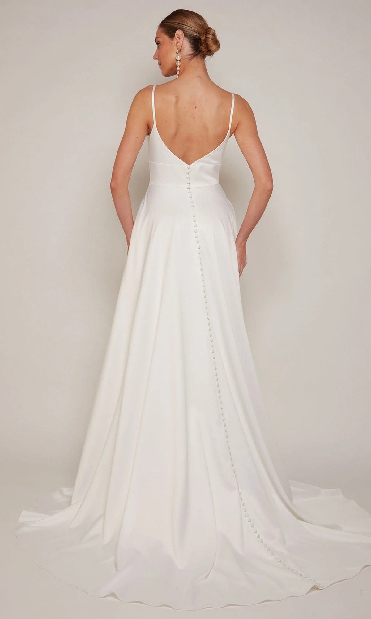 Alyce Paris 7095 - Deep V-Neck Back Button Long Gown