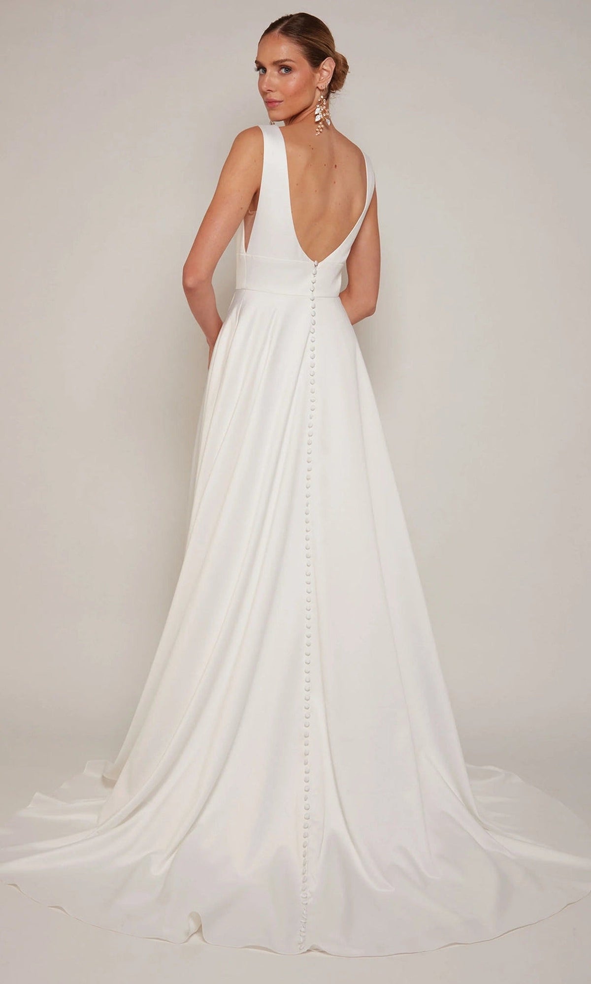 Alyce Paris 7096 - Classic V-Neck A-line Wedding Dress