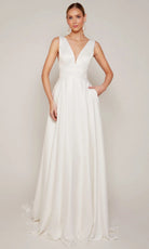 Alyce Paris 7096 - Classic V-Neck A-line Wedding Dress