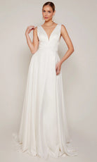 Alyce Paris 7096 - Classic V-Neck A-line Wedding Dress