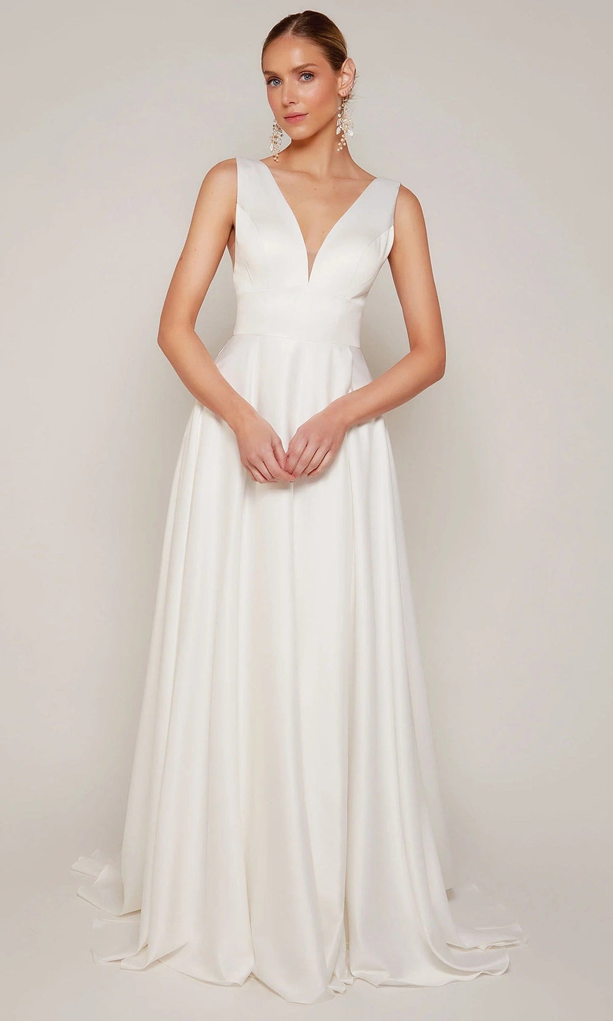 Alyce Paris 7096 - Classic V-Neck A-line Wedding Dress