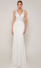 Alyce Paris 7097 - Lace Illusion Bodice Sheath Dress