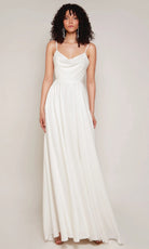 Alyce Paris 7100 - Cowl Neckline Sleeveless Satin Gown
