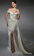 Alyce Paris 7106 - Strapless Cowl Neckline Wedding Gown