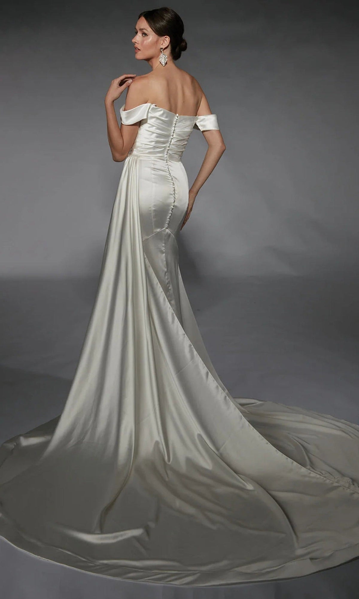Alyce Paris 7106 - Strapless Cowl Neckline Wedding Gown