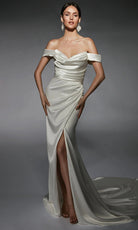 Alyce Paris 7106 - Strapless Cowl Neckline Wedding Gown