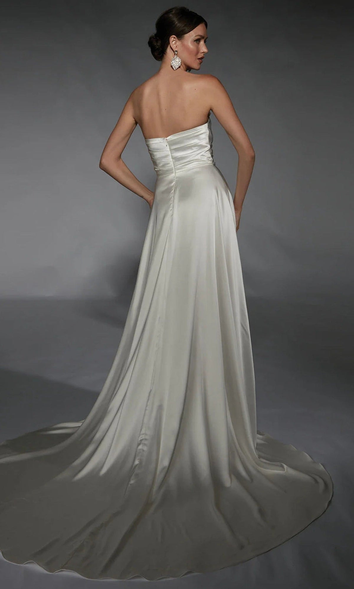 Alyce Paris 7107 - Strapless A-line Perfect Satin Gown