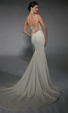 Alyce Paris 7108 - Spaghetti Strap A-line Minimalist Gown