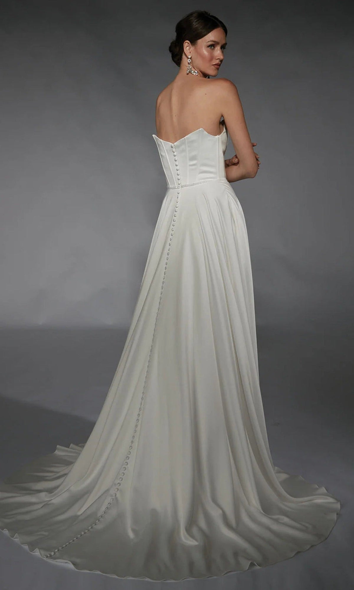 Alyce Paris 7110 - Scoop Neckline Beaded Waist Bridal Gown