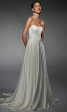 Alyce Paris 7110 - Scoop Neckline Beaded Waist Bridal Gown