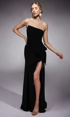 Alyce Paris 7114 - Strapless Asymmetric Neck Evening Dress