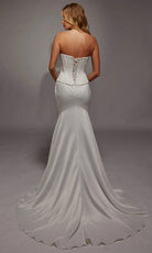 Alyce Paris 7136 - Strapless Corset Satin Gown