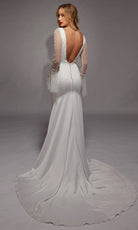 Alyce Paris 7137 - Plunging V-Neck Satin Trumpet Gown
