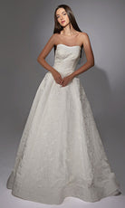 Alyce Paris 7155 - Semi-Sweetheart Floral Jacquard Bridal Gown