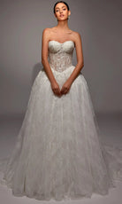 Alyce Paris 7163 - Floral Corset Lace Ball Gown
