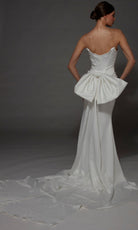 Alyce Paris 7177 - Oversized Bow Train Strapless Fitted Gown