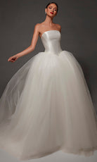 Alyce Paris 7182 - Straight Across Layered Tulle Ballgown - Silhouette Dresses