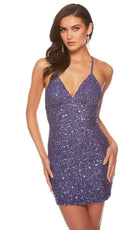 Alyce Paris 84000 - Sequin Sheath Cocktail Dress - view 9