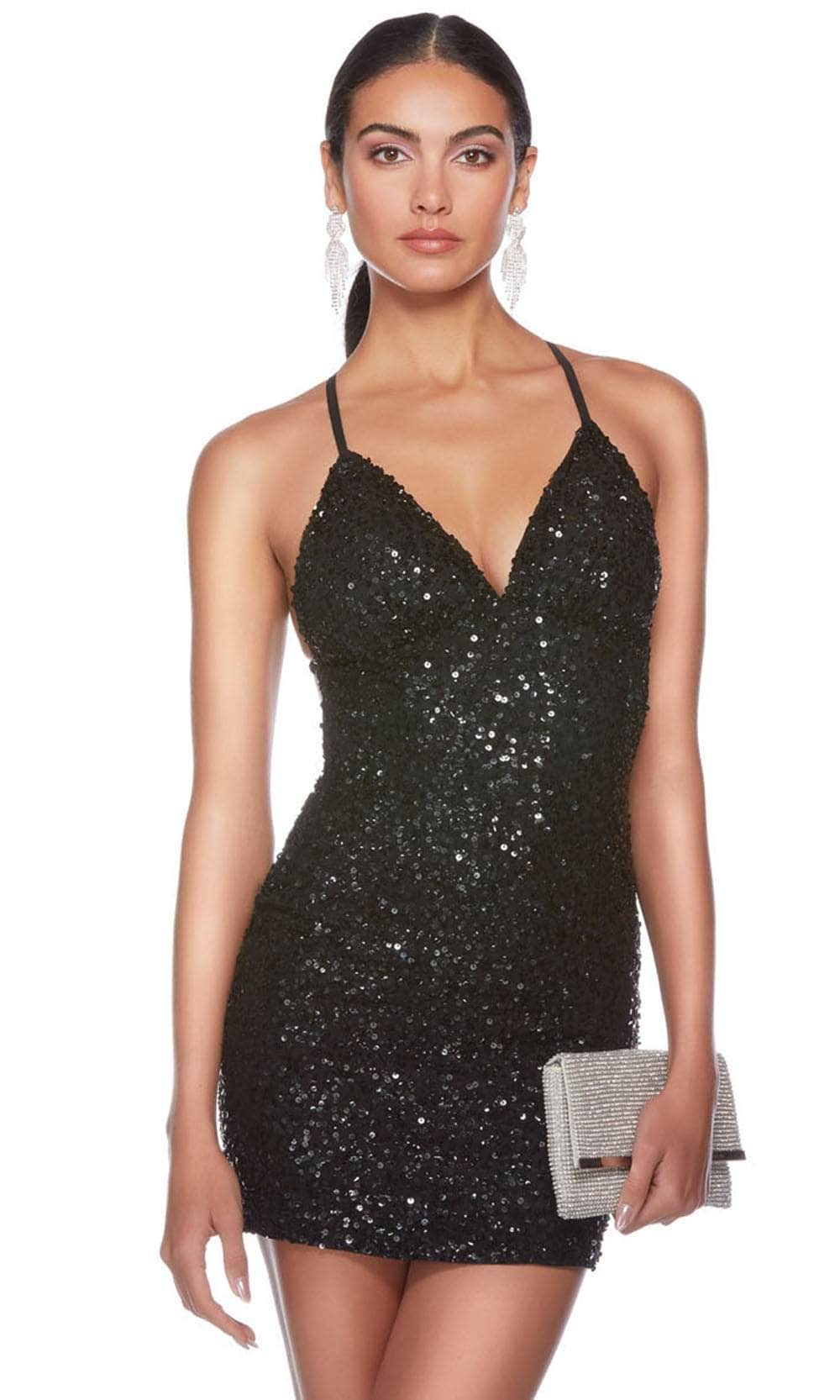 Alyce Paris 84000 - Sequin Sheath Cocktail Dress - view 4