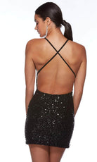 Alyce Paris 84000 - Sequin Sheath Cocktail Dress - detail view
